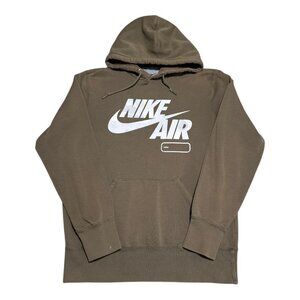 Nike Air Camo Namebox Olive Green Logo‎ Hoodie Sweatshirt Adult Medium